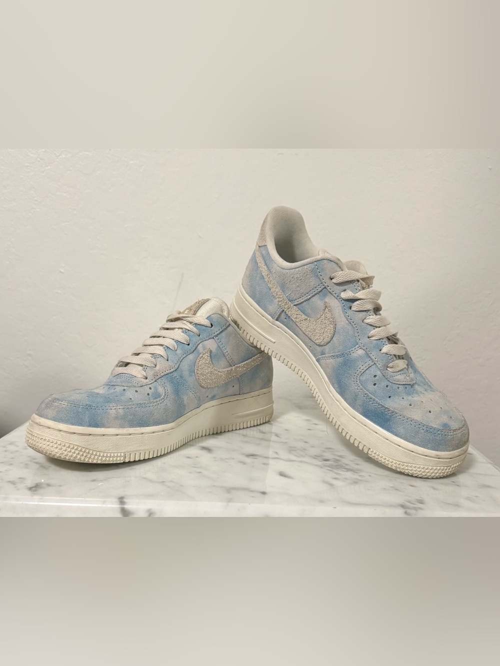 Nike Air Force 1 Low "Clouds" — Celestine Blue/Sail — Sz 7